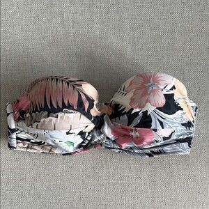Floral Bandeau Bikini Top